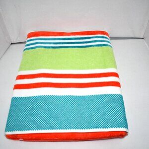 Frontgate resort collection Edessa Stripe Beach Towel in Sangria 72”x40” NWT Det